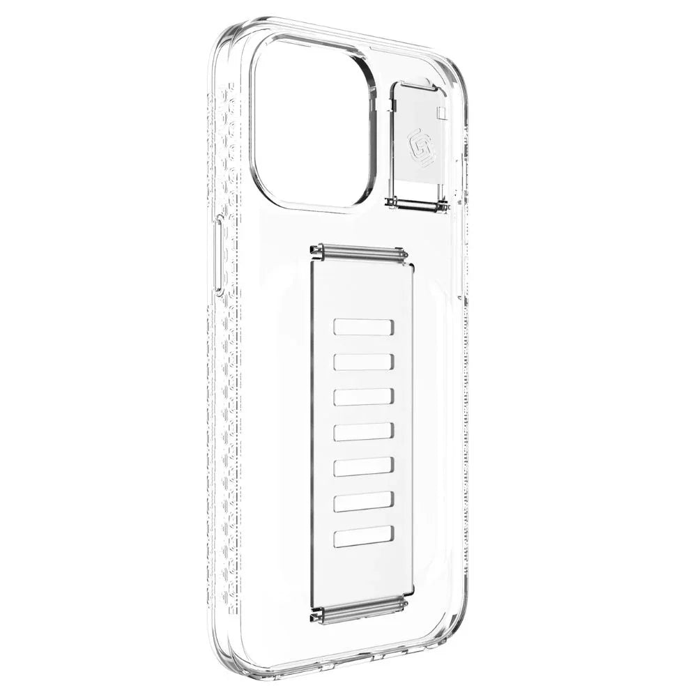 Grip2u Boost Case with Kickstand iPhone 15 Pro - Clear - Tashqila Grip2u Boost Case with Kickstand iPhone 15 Pro - Clear - Tashqila